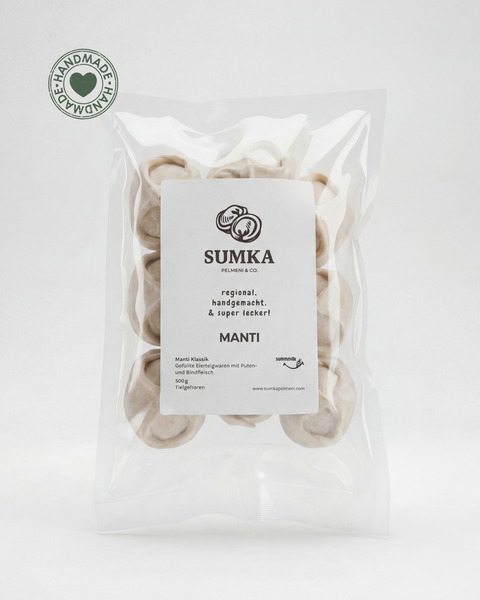 MANTI "Klassik" mit Puten- und Rindfleisch (tiefgefroren)