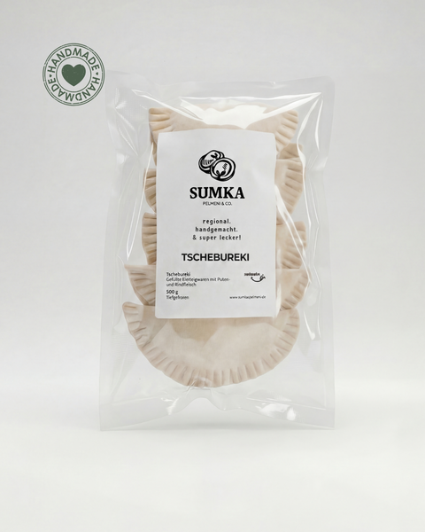 TSCHEBUREKI "Klassik" mit Puten- und Rindfleisch (tiefgefroren)